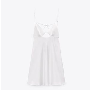 White slip dress